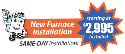 New furnace special in Clinton Twp MI