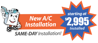 New AC installation special Sterling Heights MI